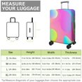 thumbnail image 4 of Stretch Luggage Cover XL(29-32in)– Elastic Travel Suitcase Protector with Handle Openings & Bottom Closure, Washable Polyester Spandex Suitcases Cover, Neon Light Print, 4 of 5