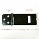 thumbnail image 4 of Cerradura de puerta Cerradura de almohadil de hierro negro Conjunto de grapas de cerrojo Puerta de cocina Pestillo de cobertizo perfecl Grapa de cerrojo de puerta, 4 of 8