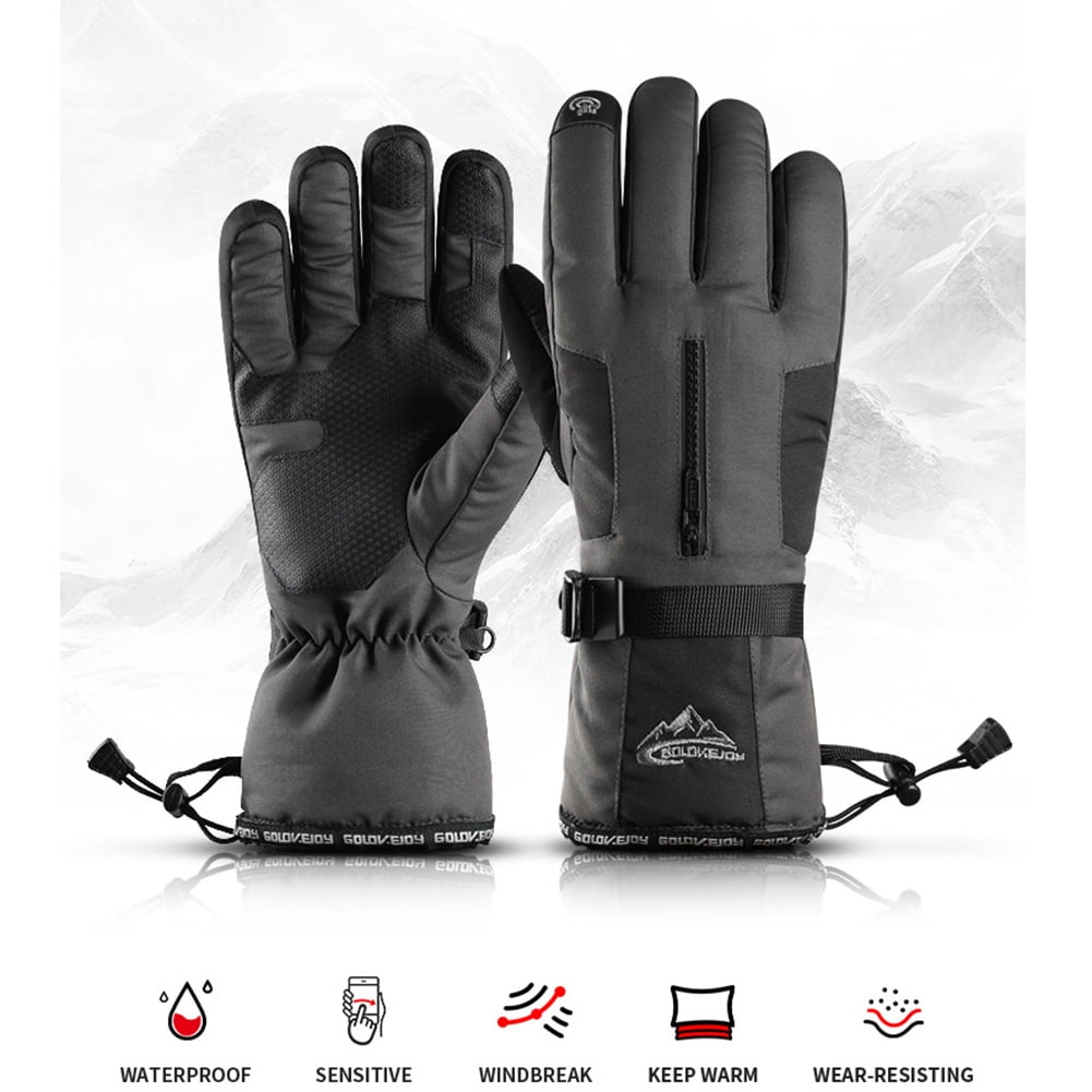 Sports Hiking Windproof Waterproof Touch Screen Thermal Gloves Mittens Winter