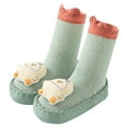 thumbnail image 3 of GUOBIOZIY Socks Baby Autumn And Winter Children Cartoon Baby Socks Shoes Slippers Sock Shoes for Baby Boy Baby Boots (Green,13), 3 of 5