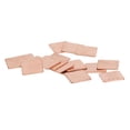 thumbnail image 3 of Copper Pad Shim Thermal Kit, 100Pcs Pure Copper Heat Sink Set, Copper Thermal Pads High Thermal Conductivity 401w Mk, with Storage Box Copper Heatsink for Phone and PC Cooling, 3 of 7