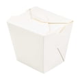 thumbnail image 3 of Restaurantware-Bio Tek 4 x 3.5 x 4 Inch Food Containers, 200 Durable Noodle Boxes - Disposable, Sustainable, White Paper 26-Ounce Takeout Boxes, Square, For Takeouts And Delivery, Or Picnics, 3 of 11