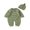 Green, variant on Michellecmm Newborn Baby Boy Girl Long Sleeve Solid Knitted Sweater Romper Knit Button Jumpsuit with Hat Fall Winter Clothes