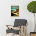 thumbnail image 2 of Abstract Modern Beach Ocean Coastal Africa Artwork Framed Wall Art Print A4, 2 of 4