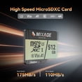 thumbnail image 3 of KingSpec MIXAGE 64GB SDXC U3 V30 A1 UHS-I Micro SD Flash Memory Card, 175MB/s Read 110MB/s Write 4K UHD for Android Phones, Gaming Consoles, Dash Cam Security Action Cameras, 3 of 9