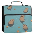 thumbnail image 5 of FORMRS Zipper Binder with Shoulder Strap 2-inch Ring 500 Sheet Capacity File Bag, Cartoon Capybaras, 5 of 5