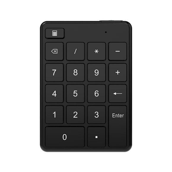 Wireless Bluetooth 5.1 Numeric Keypad with Auto-Sleep Technology, 8-10m Effective Range, 5 Million+ Key Life, Compatible with Windows/Android/iOS, ABS Material, Standard Digital English Screen