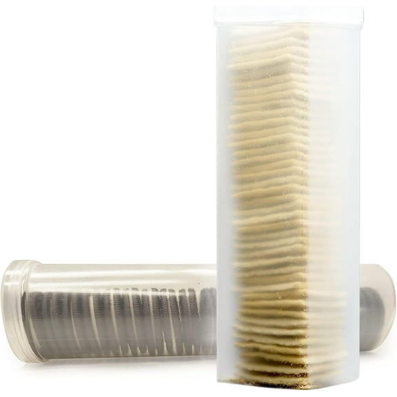 Set of 2 - Saltine Cracker Sleeve Storage Container/Cookie Keeper, Round and Square