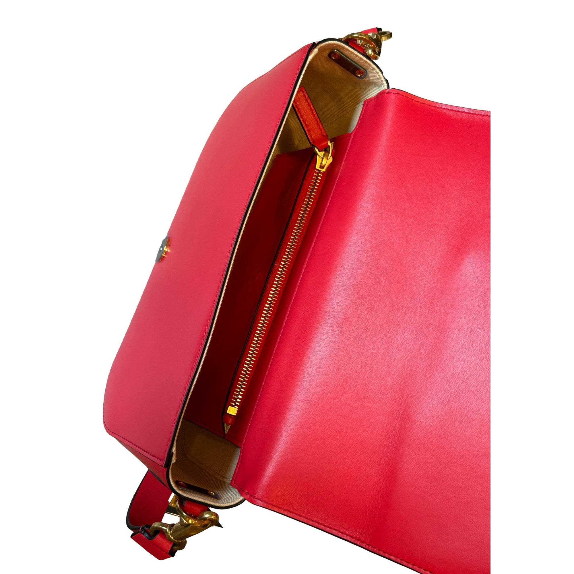 Valentino Garavani VLogo Walk Large Crossbody Bag Red Calf