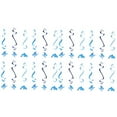 thumbnail image 4 of Hytrove Dolphin Hanging Swirls Blue Coated Paper Party Decorations 24Pcs 10.2x4.9x0.008In, 4 of 8