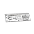 thumbnail image 2 of ALBA Large Print Mac Pro Keyboard (American English), Black on White, 2 of 11