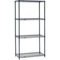 thumbnail image 3 of Nexel 5 Shelf Nexelon Blue Wire Shelving Unit Starter 48""W x 24""D x 74""H, 3 of 4