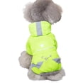thumbnail image 1 of Chubasquero para perros, ropa multicolor para mascotas con anilla en D para perros pequeños y medianos, S, amarillo limón, 1 of 4