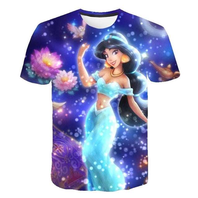 Año 2023, camisetas de jazmín para niños y niñas, camisetas de verano de manga corta para niños, camisetas de jazmín, ropa informal de dibujos animados para niños de 1 a 14 años, T-Shi8T Gao Jinjia LED