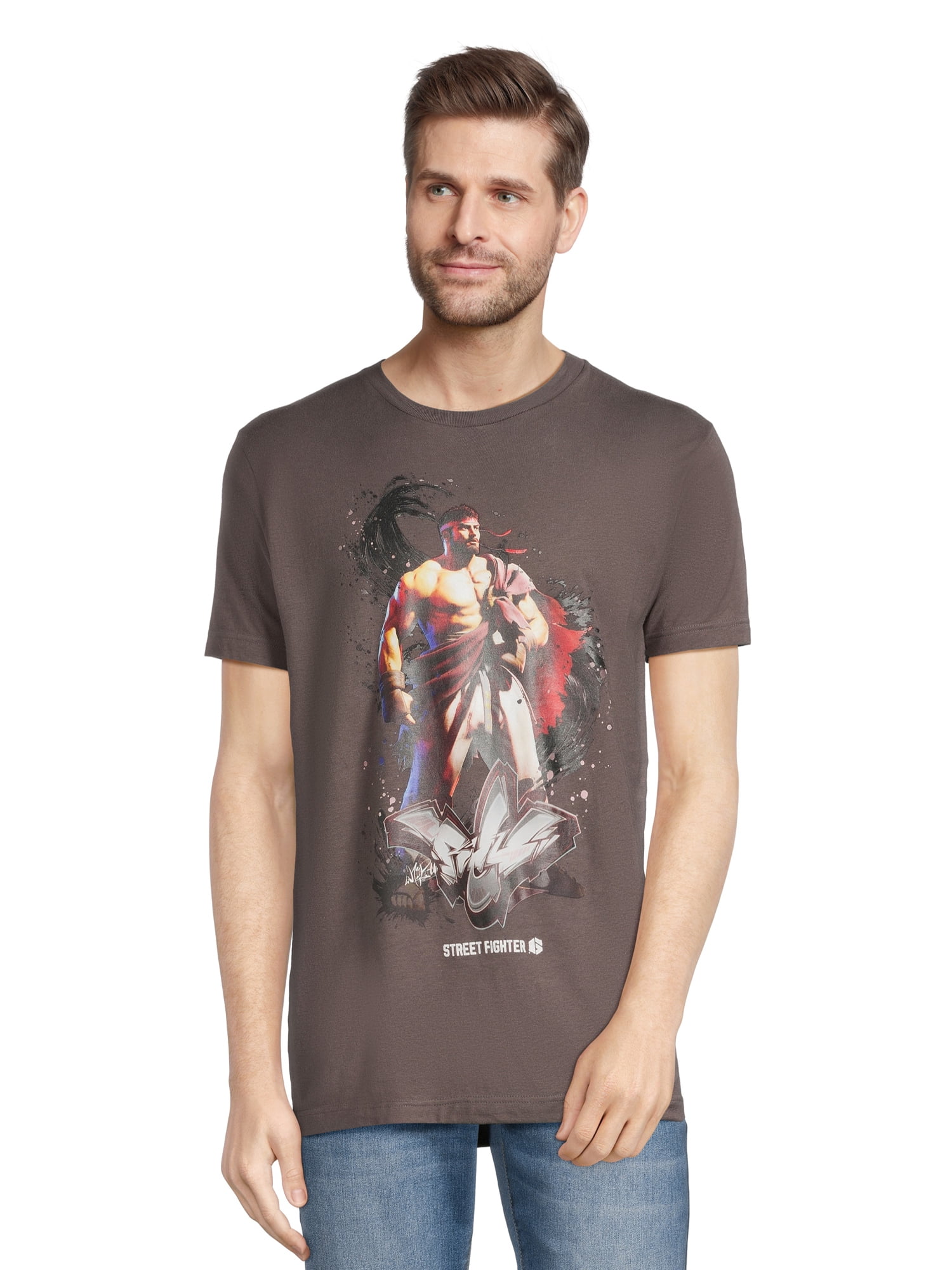 Street Fighter Men's & Big Men's Graphic Tee Shirt, 2-Pack, Sizes S-3XL