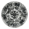 thumbnail image 2 of Unique Loom Sofia Collection Area Rug - Salle Garnier (7' 10" Round Black/Ivory), 2 of 6