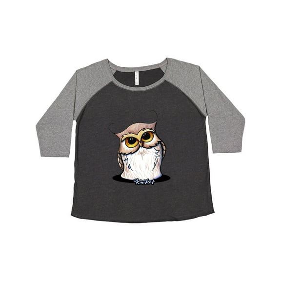 Inktastic KiniArt Owl Women's Plus Size T-Shirt