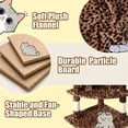 thumbnail image 6 of Merrland 73" Large Cat Tree Tower for Indoor Cats, Fan-Shaped Base Multi-Level Cat Condo with Top Perches, Cat Baskets & Sisal Scratching Posts, Leopard Print, 6 of 6