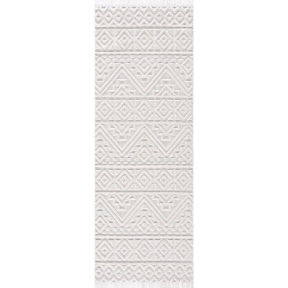 United Weavers Chelsea Kane White Runner Rug 2'7" x 7'2"