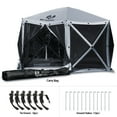 thumbnail image 4 of MCombo 6-Sided Gazebo Portable Pop up Tent Canopy (6-8 Persons), Gray 1024, 4 of 7