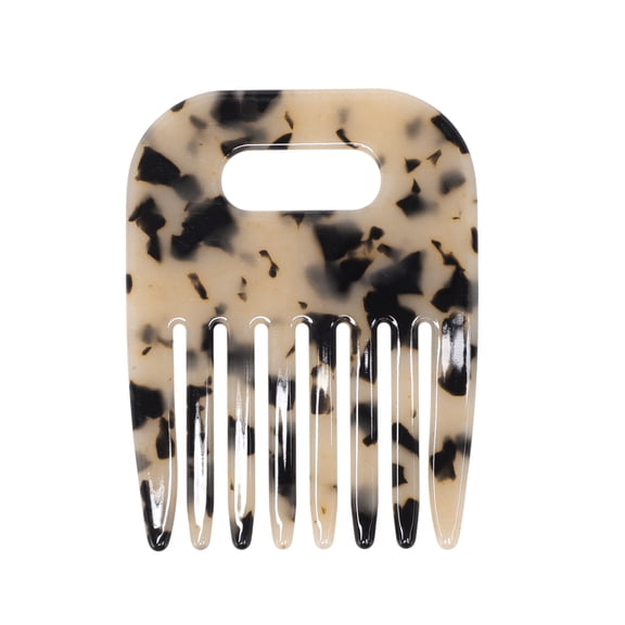Unique Bargains 1 Piece Women Durable Vintage Acetate Comb for Curly Hair Light Brown