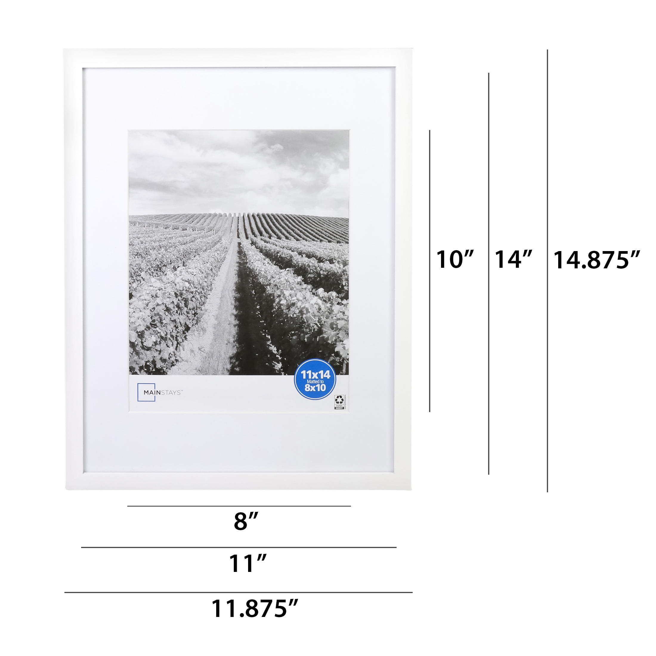 Functional 11x14 frame with 8x10 mat With Attractive Features 
