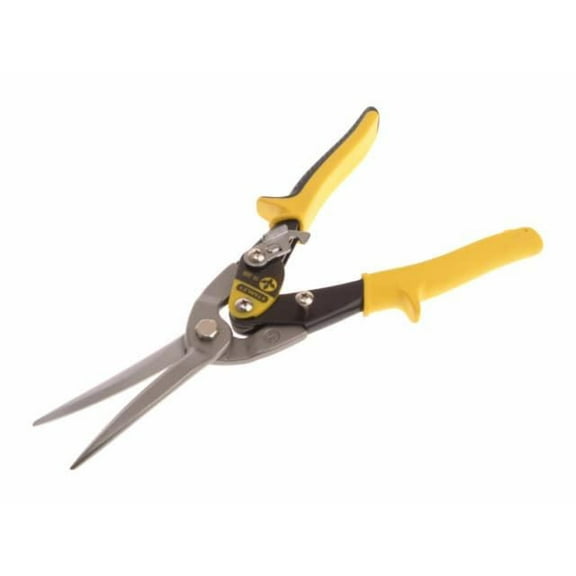 STANLEY - Yellow Long Aviation Snips Straight Cut 300mm (12in)