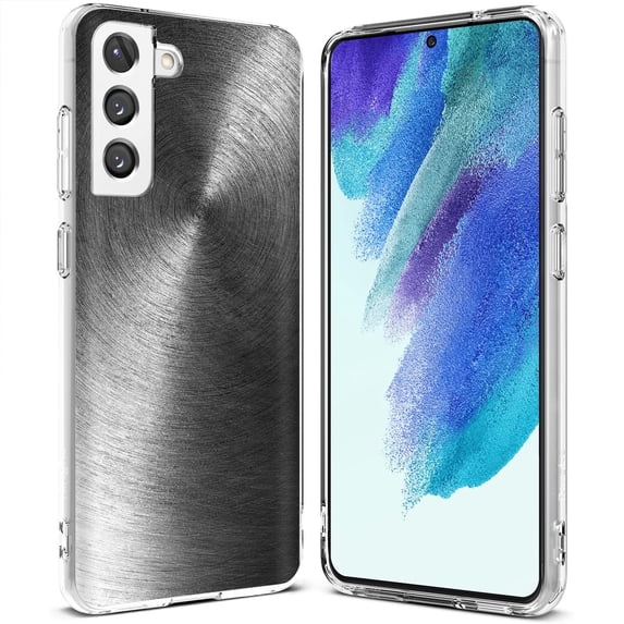 TalkingCase Slim Case Compatible for Samsung Galaxy S21 FE 5G (Fan Edition), Metal Pattern 11 Print, Lightweight, Flexible, Soft, USA