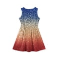 thumbnail image 4 of CCRFTGI 4th of July Dresses for Kids Girls Size 10-12 Cute American Flag Sequins Print A-Line Dress Party Patriotic Sleeveless Girls Clothes Red White and Blue Summer Dresses Beige 7-8 Years, 4 of 8
