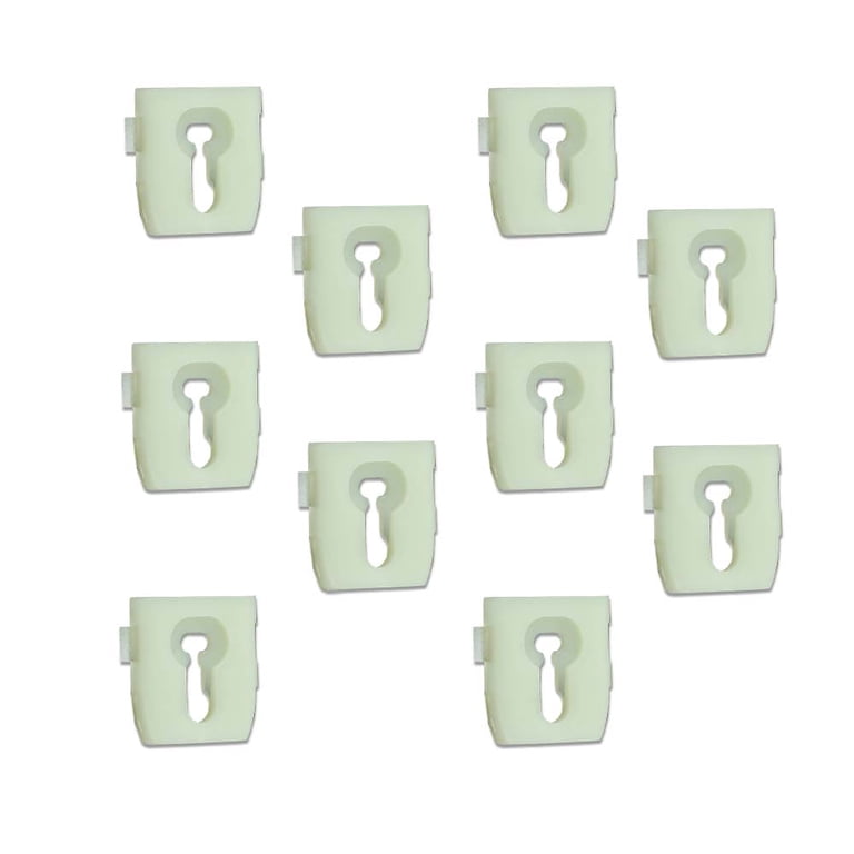 Back Of Cab Belt Molding Trim Clips For Ford F-100 To F-350 1973-1979 – White Plastic, Vintage Clip-On
