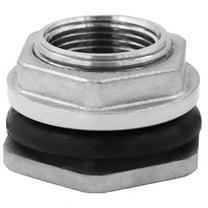 1 x pcs bulkhead fitting-Silver