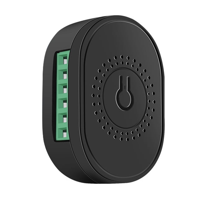braveheart Wi-Fi Smart Light Switch Breaker Timer Smart Life Tuya Wireless Remote Control A Black 16A 1Set