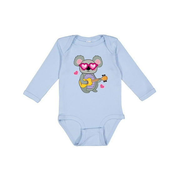 Inktastic Koala Cute Girls Guitar Girls Long Sleeve Baby Bodysuit