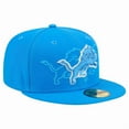 thumbnail image 3 of Men's New Era Blue Detroit Lions Tri-Hit 59FIFTY Fitted Hat, 3 of 5