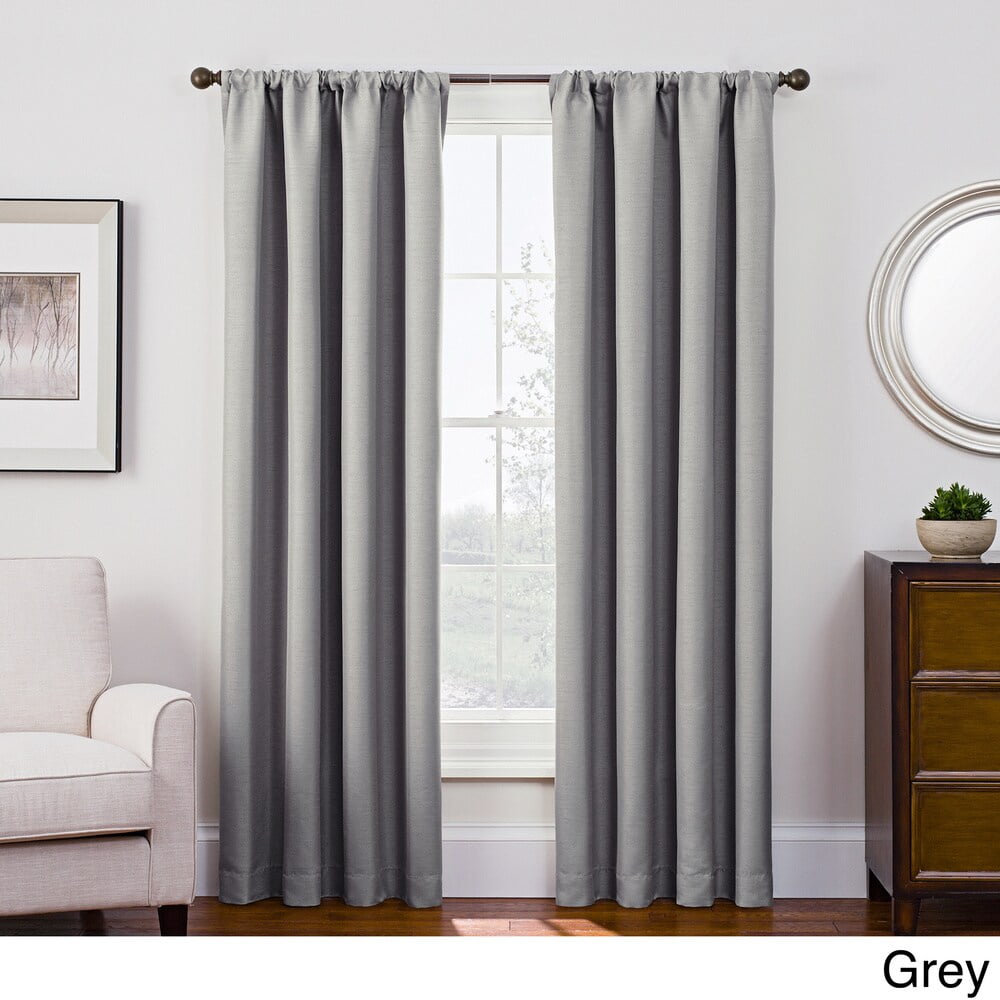 Keeco LLC Style Decor Antique Satin Rod Pocket RoomDarkening Curtain