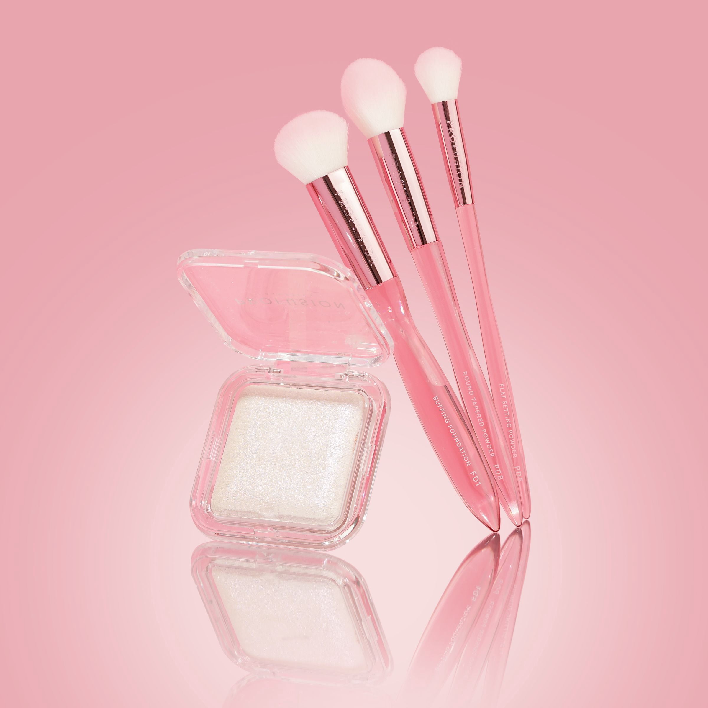 Profuson Cosmetics Face Essentials 3PC Face Brush Set