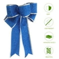 5pcs/Pack Glittering Fabric Christmas Ribbon Bow Gift Knot Ribbon