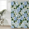 thumbnail image 2 of Blue Spring Floral Shower Curtains for Bathroom Waterproof Fabric Bath Curtains Decor Bath Tub Curtain Watercolor Flowers Pastoral Decorative Shower Curtain Sets with 12 Hooks, 72x72 Inch, 2 of 6
