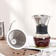 thumbnail image 3 of FANJIE Stainless Steel Coffee Filter Reusable Pour Over Cone Dripper Holder Mesh, 3 of 5