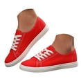 thumbnail image 3 of YLYL Women's Men's Canvas Sneakers Low Top Lace up Rubber Sole Lightweight Fashion Casual Walking Shoes, 3 of 8