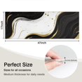 thumbnail image 5 of Black White Gold Marble Pattern Kitchen Rug Mat,Kitchen Runner Rugs Non Skid Washable,Decorative Kitchen Floor Mats for Kitchen,Sink,Laundry,17"X47", 5 of 5