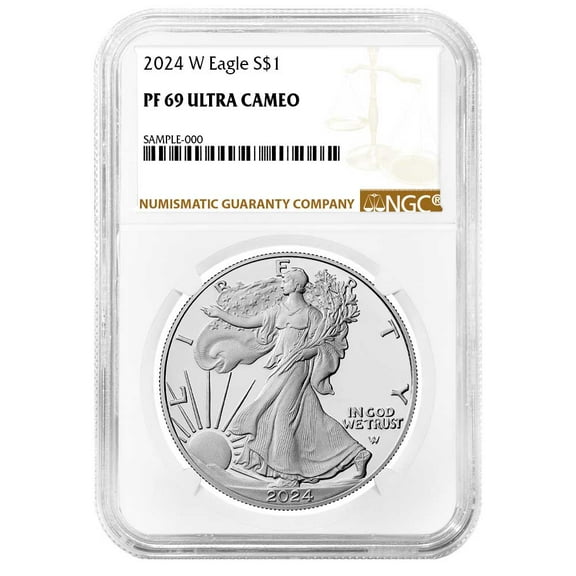 2024-W Proof $1 American Silver Eagle NGC PF69UC Brown Label