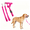 Pink, variant on No Pull Dog Training Headcollar Halter with Padded Nose Loop, Quick Snap Fit, Comes with 1.5M Matching Leash
