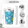 thumbnail image 4 of PAYOHTO Starfish Corals Pearls Seashells Insulated Stainless Steel Tumbler 12 oz Thermos Come with Straw Kids Leak-Proof Travel Mug Cup, 4 of 7