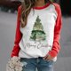 thumbnail image 1 of Ichuanyi Liquidación navideña Mujeres Fashion Investment Redonde Redondeo Reduce Tops de manga larga Tops Swoussing sin sudadera sin capucha ICHUANYI WER202308213550, 1 of 5