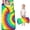 Red and Green Tie Dye Pattern-2, variant on Red and Green Tie Dye Pattern Teens Toddler Nap Mat with Pillow, Sleeping Mat Bag for Preschool Daycare 59"x22"