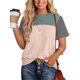 thumbnail image 1 of Camisa WIHOLL de manga corta para mujer de verano, color verde bloque, 1 of 4