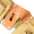 thumbnail image 3 of ToolTreaux 9 Pocket Leather Tool Belt Large Hammer Drill Tool Pouch  - Tan, 3 of 10