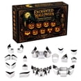 thumbnail image 2 of Halloween Pumpkin Carving Kit, 24Pc Stainless Steel Pumpkin Carving Stencils, Premium Metal Craft Tools, Easy Use Festive DIY Craft Kit for Halloween Decoration, 2 of 6