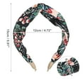 thumbnail image 4 of Unique Bargains 1 Pc Fashion Printed Knotted Headwrap for Women for Girls 5.91"x2.56" Blue, 4 of 6